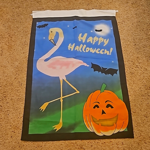 Lot of 6 Flamingo Holiday Yard Flags - Picture 6 of 7